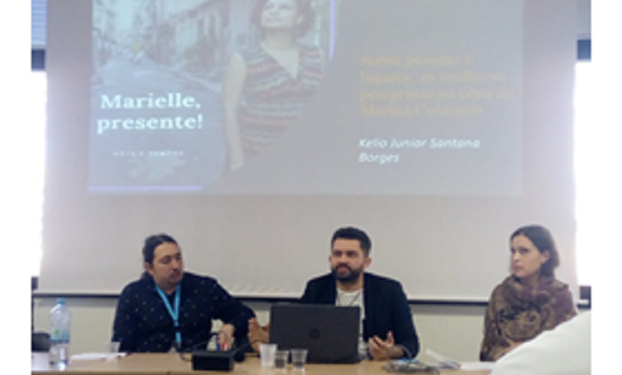 Professor Kelio Junior Santana Borges no V Seminário de Estudos sobre a Imigração Brasileira na Europa, em Pescara (Itália)