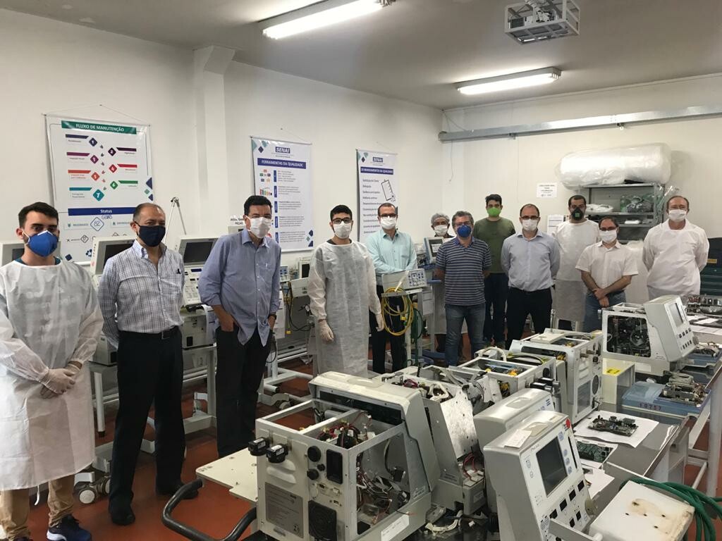  Primeiros ventiladores mecânicos recuperados pelo projeto Pneuma foram entregues à  Secretaria de Estado da Saúde de Goiás.
