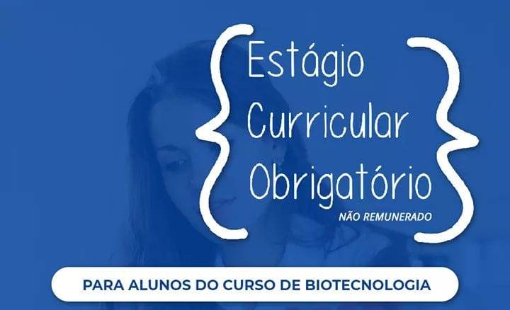 Estudantes de Biotecnologia podem se inscrever até 27 de setembro