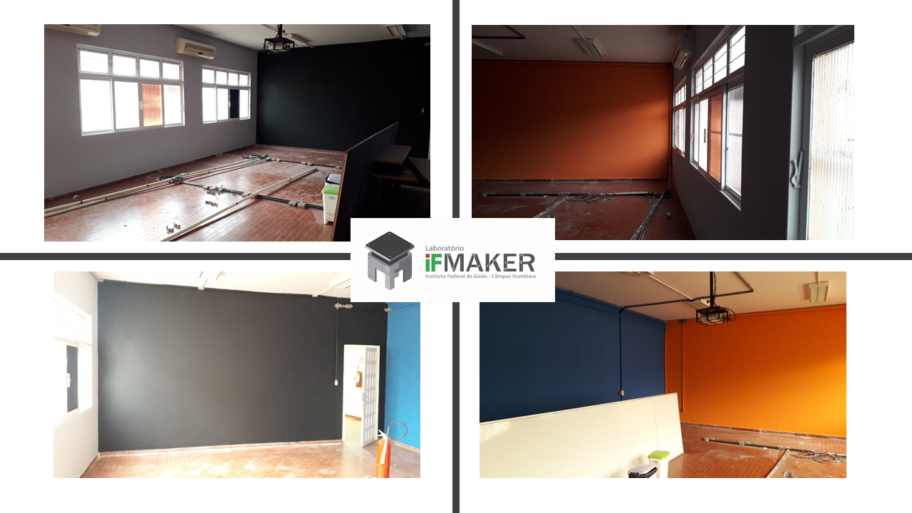 Sala que vai abrigar o Laboratório IFMaker já está recebendo instalações