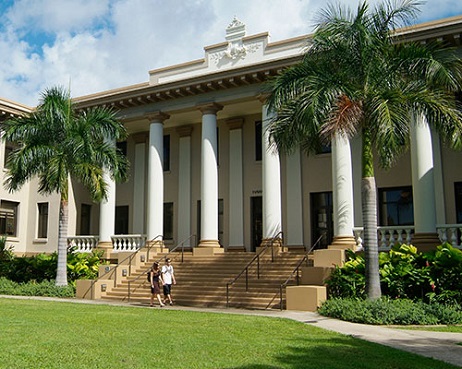 Câmpus da Universidade do Havaí em Manoa