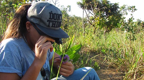 Estudante de Biologia faz estudo da flora do Cerrado na FLONA-Silvânia