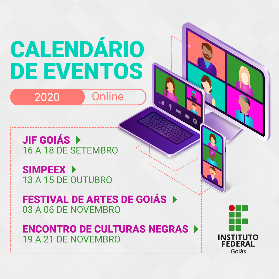 Publicado calendário de eventos 2020