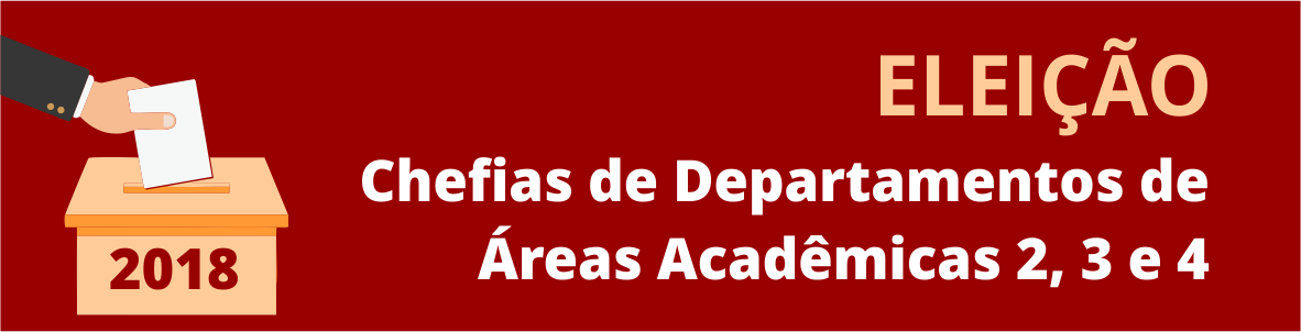 Banner Eleição Departamentos Acadêmicos 2, 3 e 4 do IFG - Câmpus Goiânia